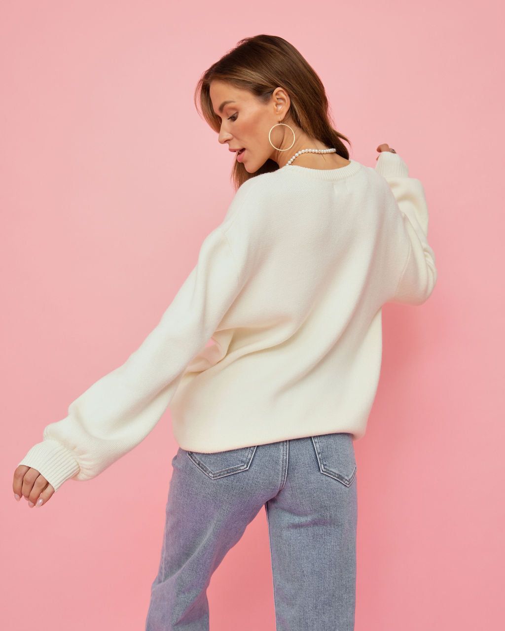 Teacher Love Sweater sold by Vici product image thumbnail 4