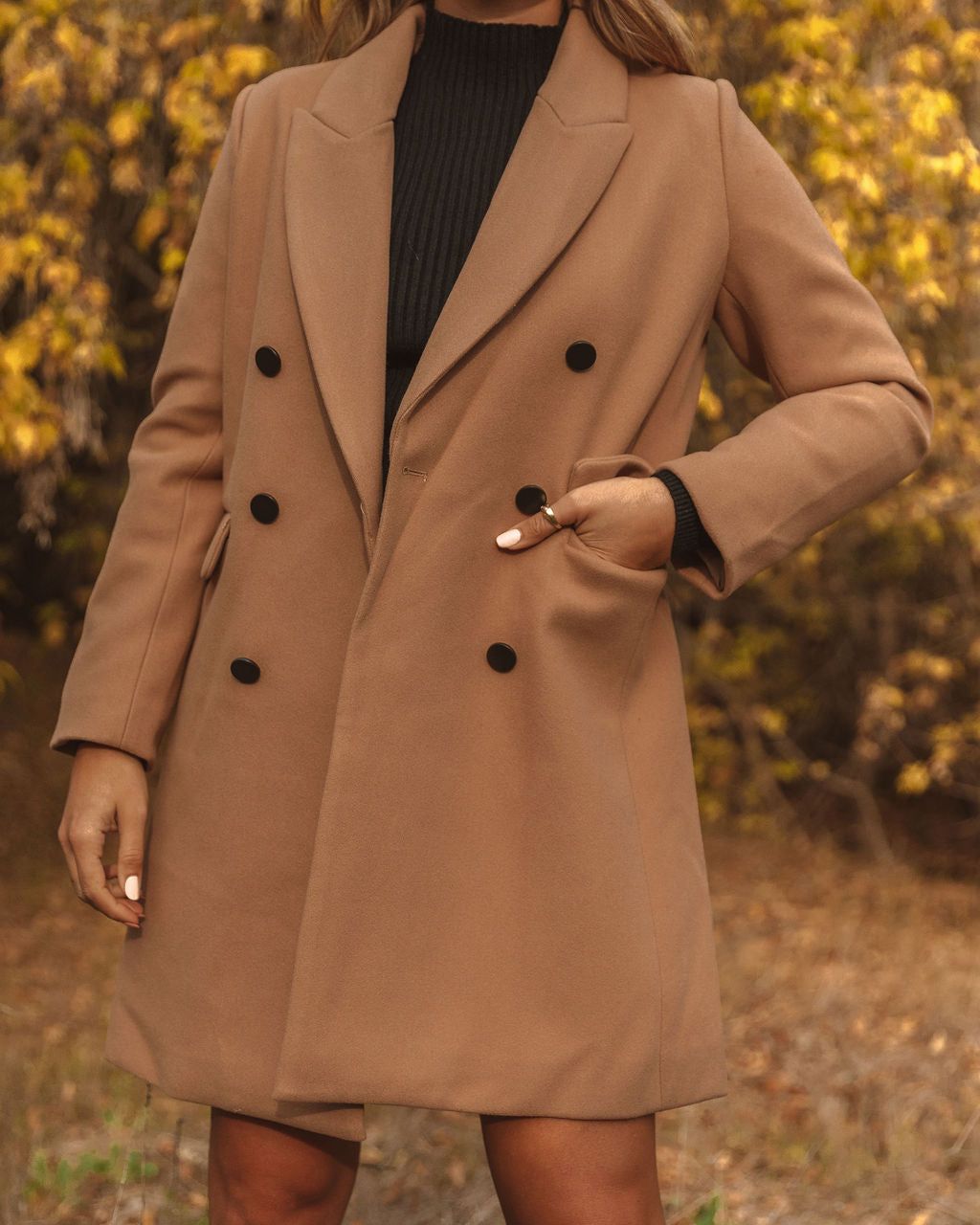 Elyanna Pocketed Coat - Camel - FINAL SALE sold by Vici product image thumbnail 4