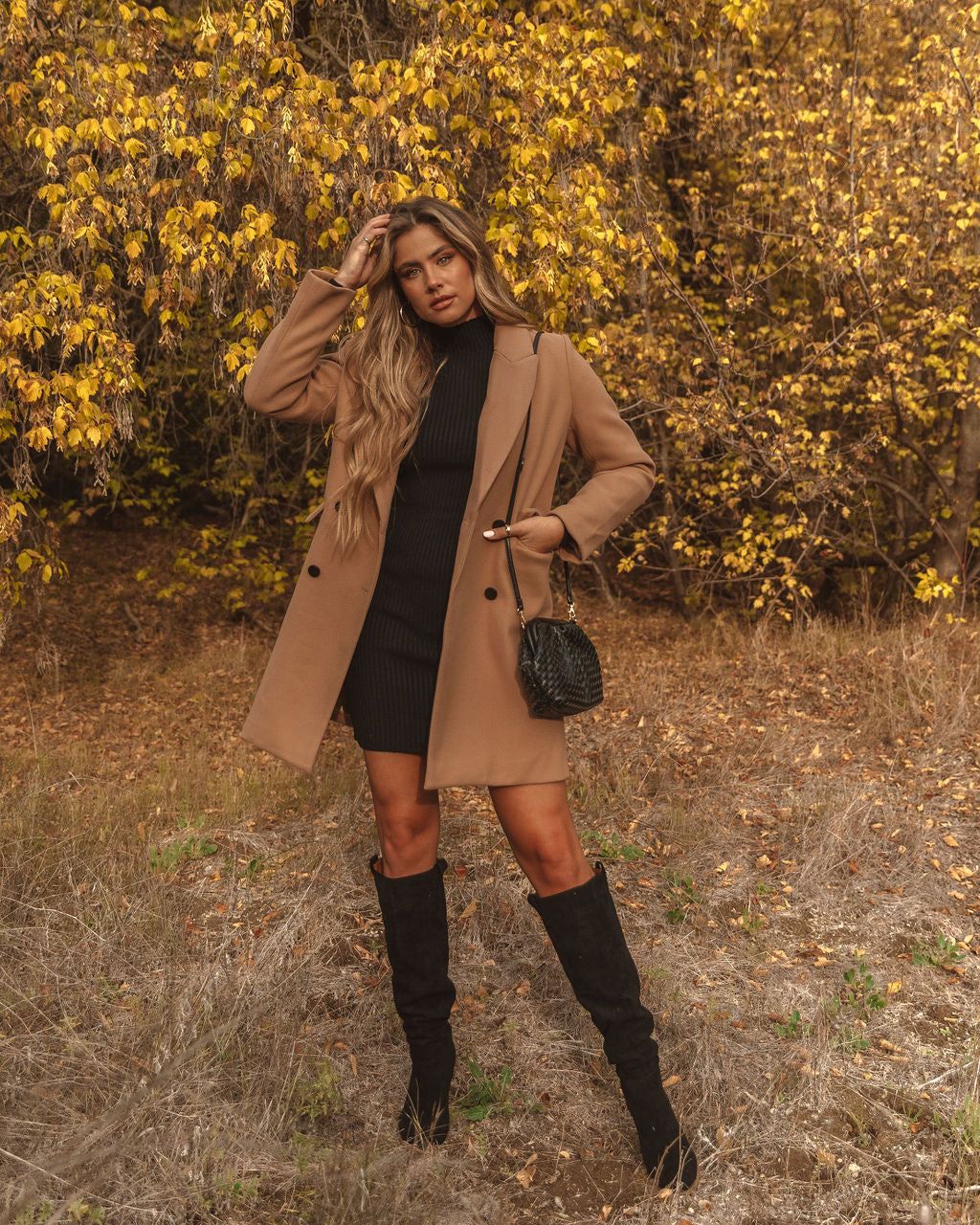 Elyanna Pocketed Coat - Camel - FINAL SALE sold by Vici