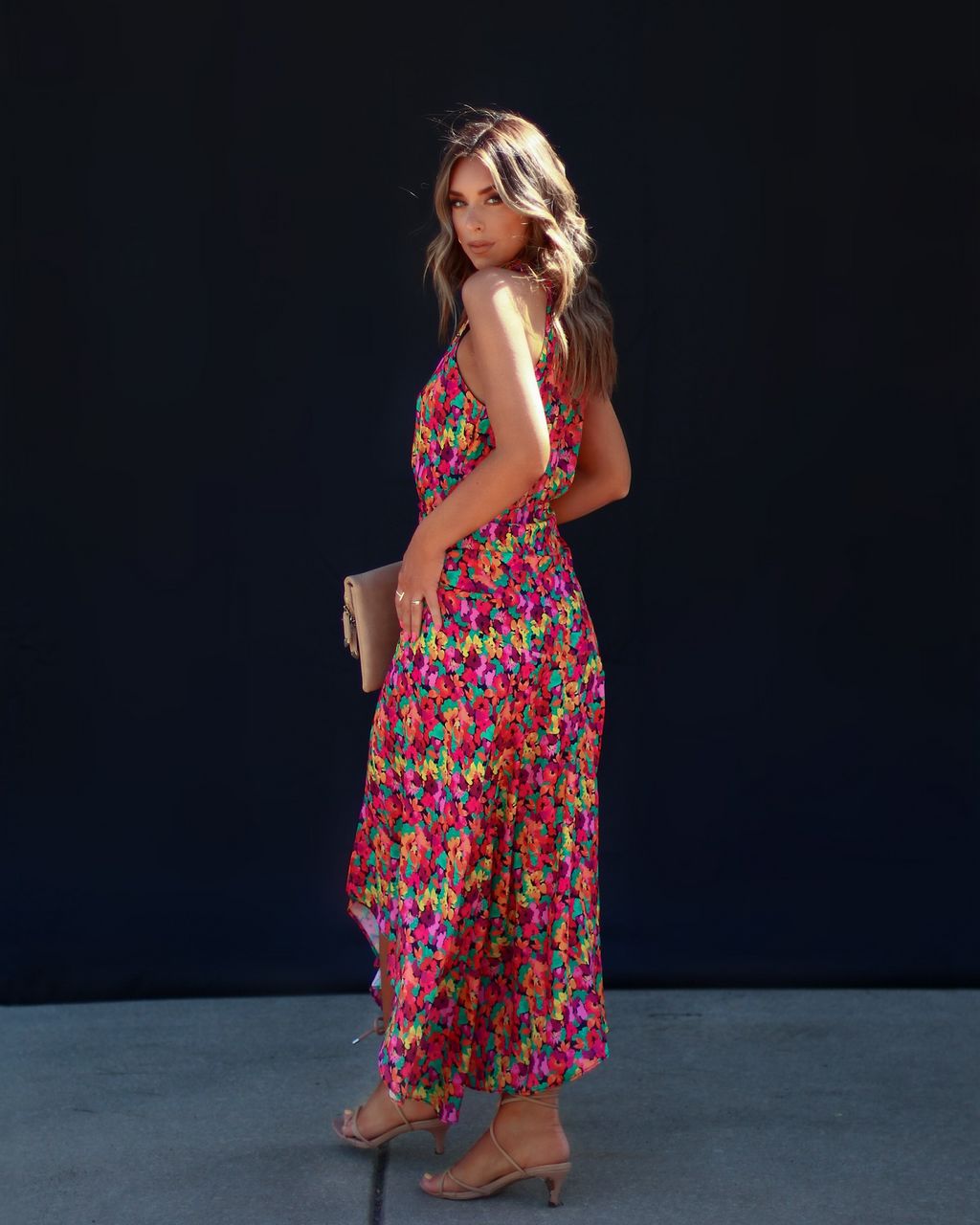 Among The Flowers Halter Midi Dress - FINAL SALE sold by Vici product image thumbnail 3