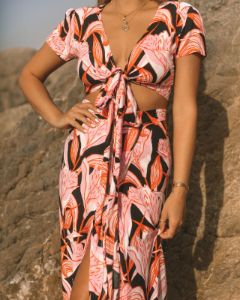 When Tulips Kiss Wrap Crop Top - FINAL SALE sold by Vici