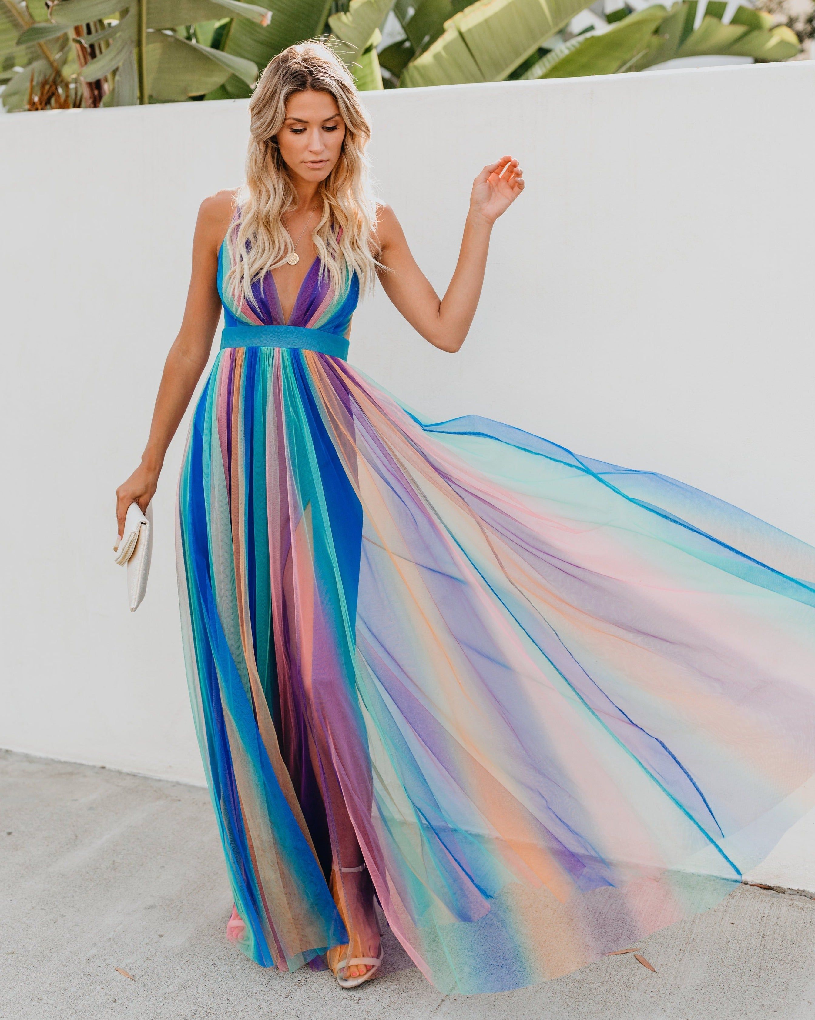 Sugar Plum Striped Maxi Dress | Parallel