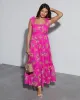 Mirabelle Tie Shoulder Floral Midi Dress sold by Vici
