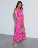Mirabelle Tie Shoulder Floral Midi Dress sold by Vici
