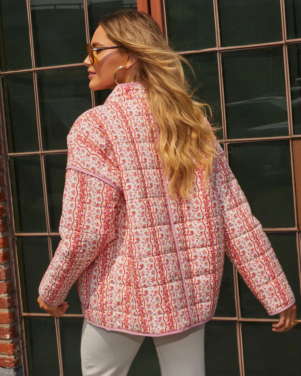 Lily Printed Zip Jacket sold by Vici product image thumbnail 4