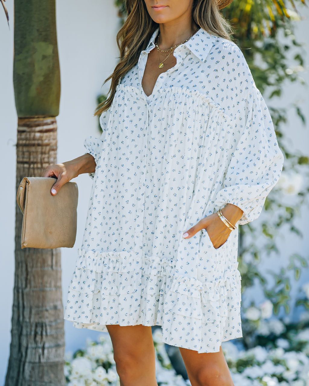 Good For You Cotton Pocketed Babydoll Dress - FINAL SALE sold by Vici product image thumbnail 5