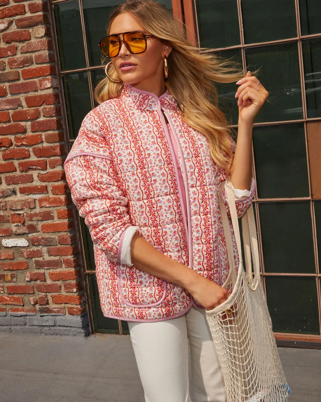 Lily Printed Zip Jacket sold by Vici product image thumbnail 3