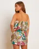 Sherry Tropical Strapless Smocked Romper sold by Vici