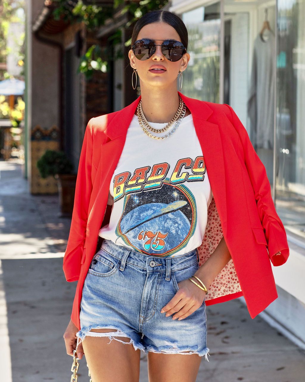 Bad Co Shooting Star Cotton Tee - FINAL SALE sold by Vici product image thumbnail 6