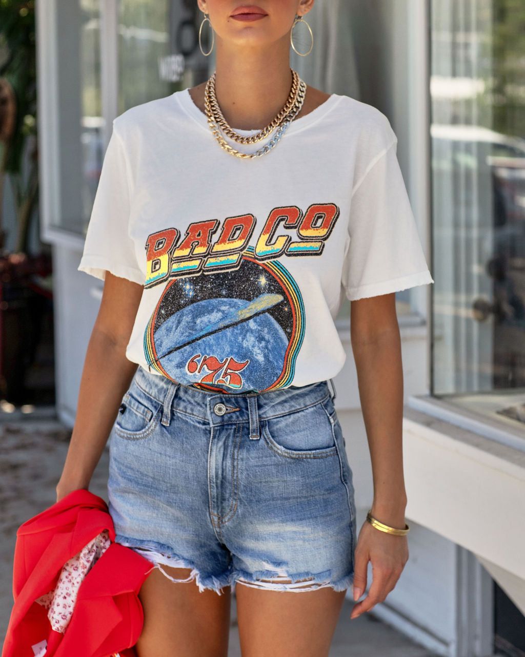 Bad Co Shooting Star Cotton Tee - FINAL SALE sold by Vici product image thumbnail 3