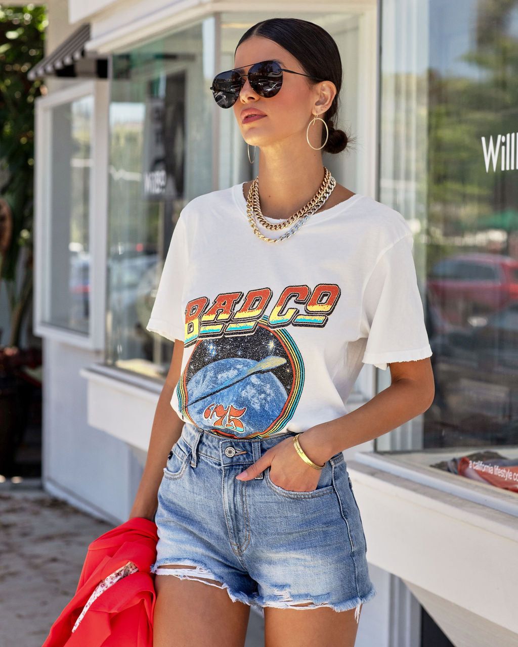 Bad Co Shooting Star Cotton Tee - FINAL SALE sold by Vici product image thumbnail 7