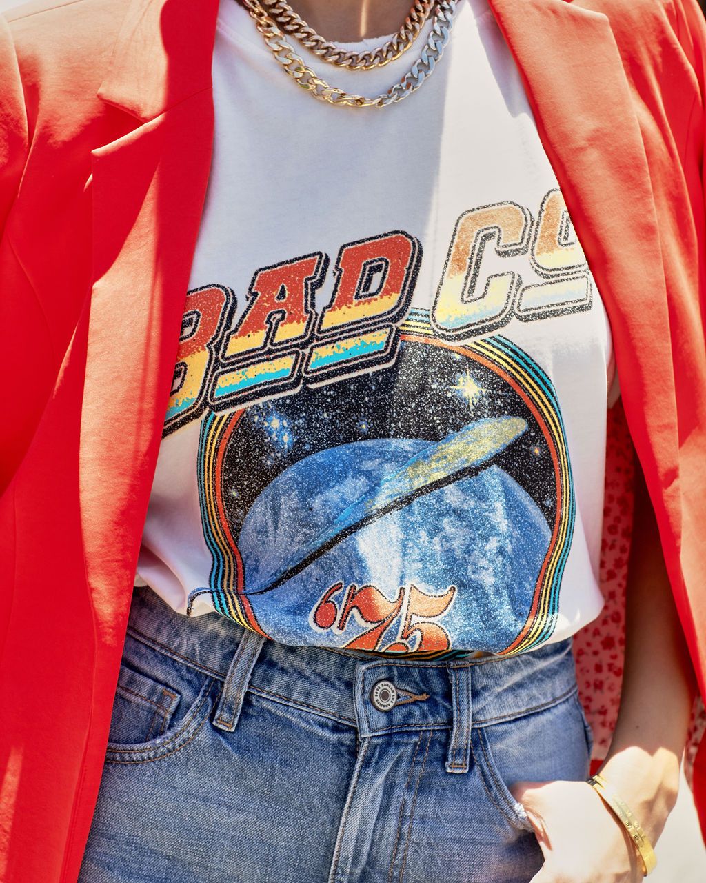 Bad Co Shooting Star Cotton Tee - FINAL SALE sold by Vici product image thumbnail 4