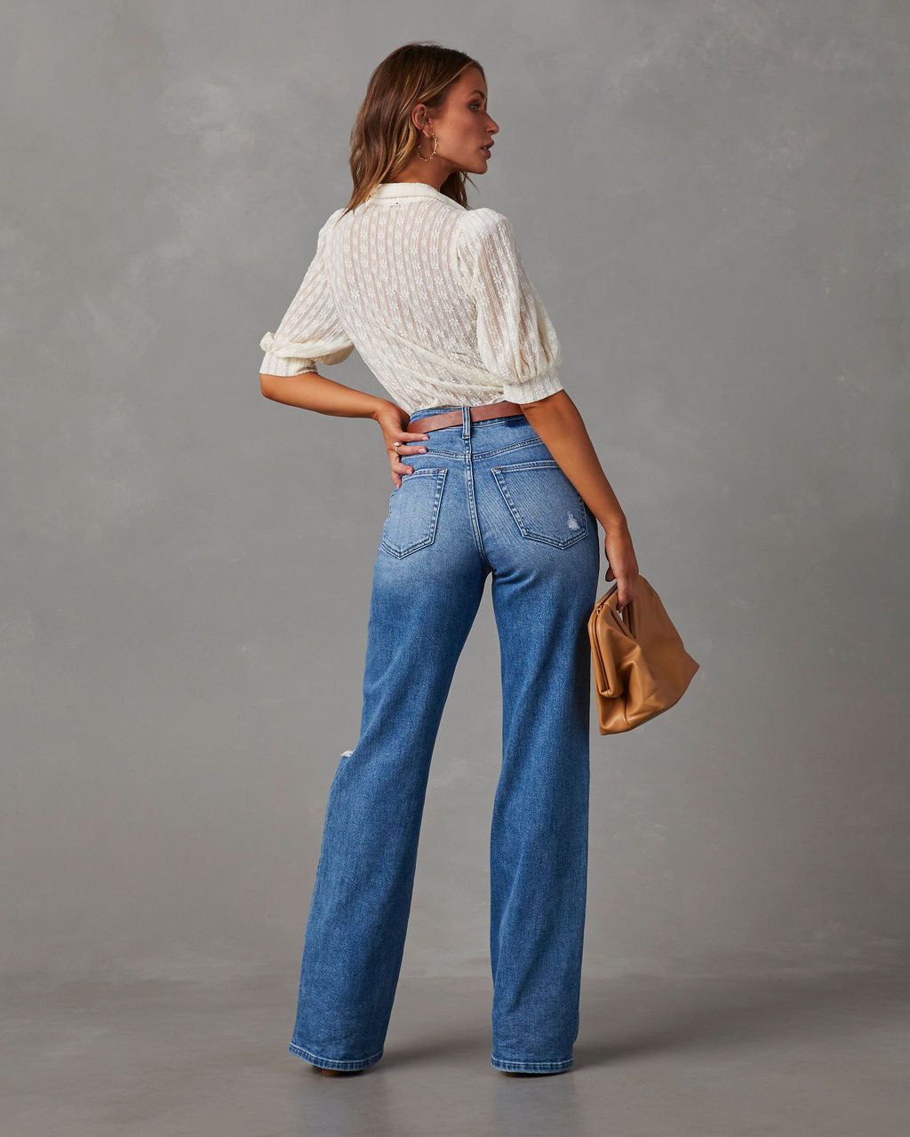 Secrets Revealed Lace Button Down Top sold by Vici product image thumbnail 4