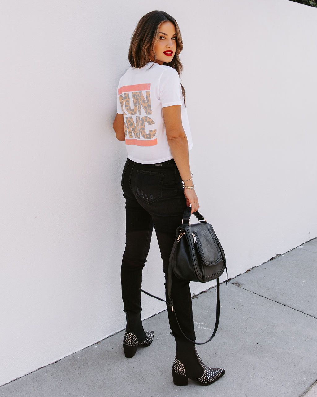 Cropped Run DMC Cotton Tee - FINAL SALE sold by Vici