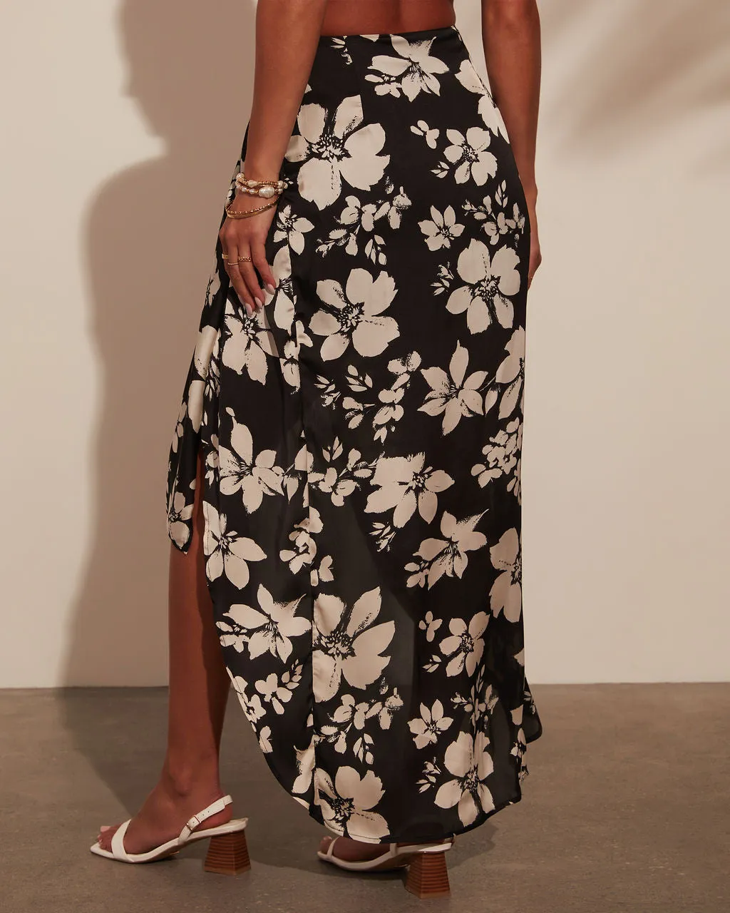 Paola Printed Wrap Midi Skirt sold by Vici product image thumbnail 4