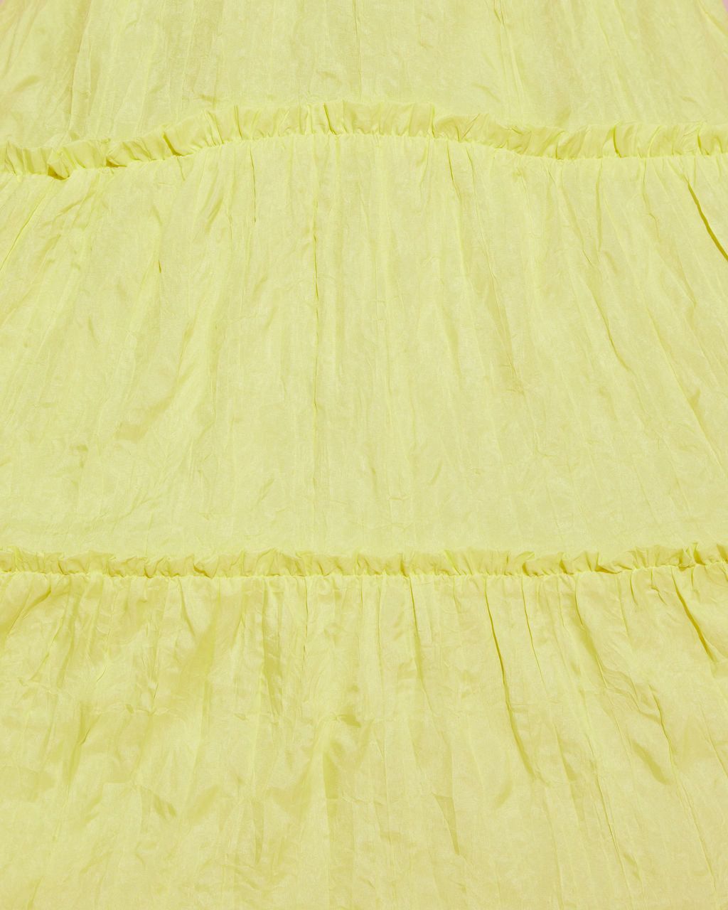 Lula Tiered Mini Dress - Lemon - FINAL SALE sold by Vici product image thumbnail 3