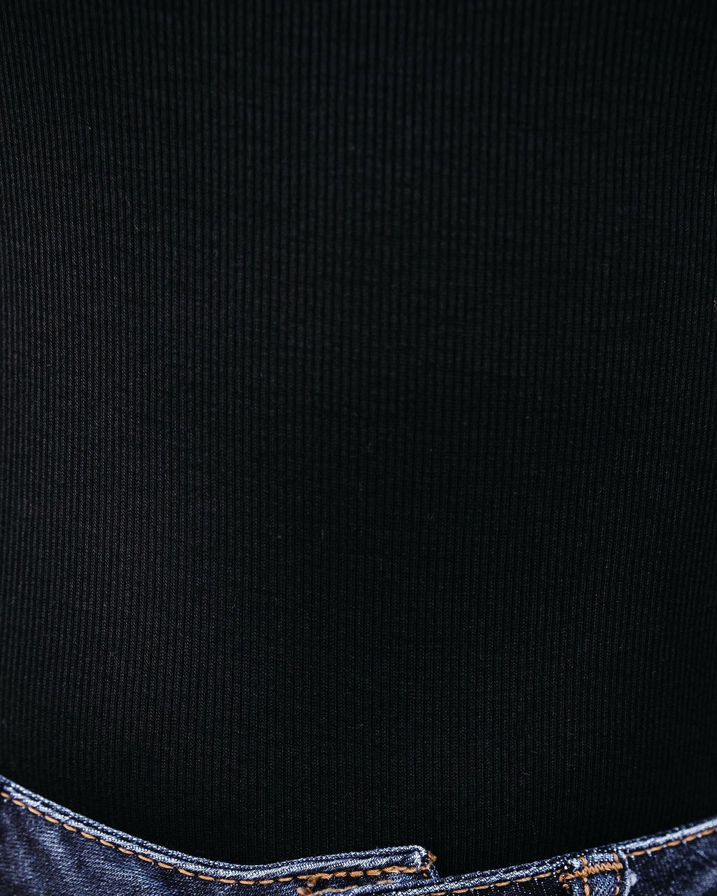 Vital Long Sleeve Ribbed Bodysuit - Black sold by Vici product image thumbnail 2