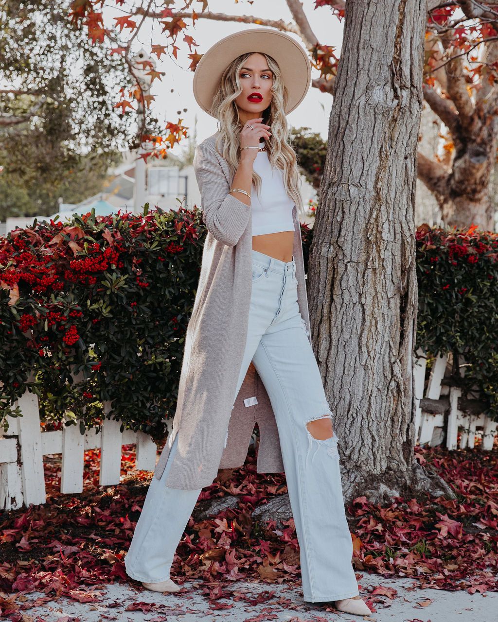 Erie Knit Duster Cardigan - Taupe - FINAL SALE sold by Vici product image thumbnail 13