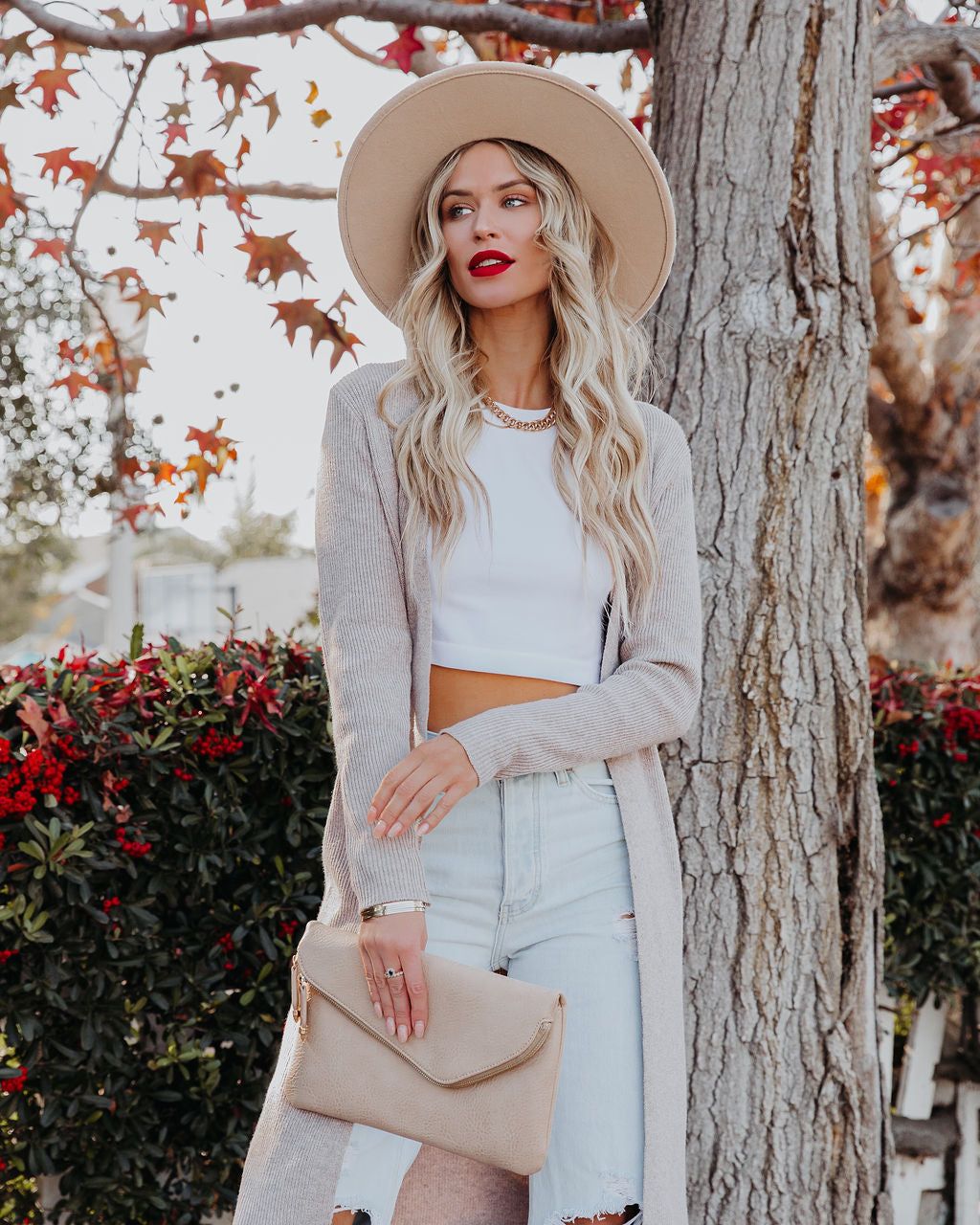 Erie Knit Duster Cardigan - Taupe - FINAL SALE sold by Vici product image thumbnail 8