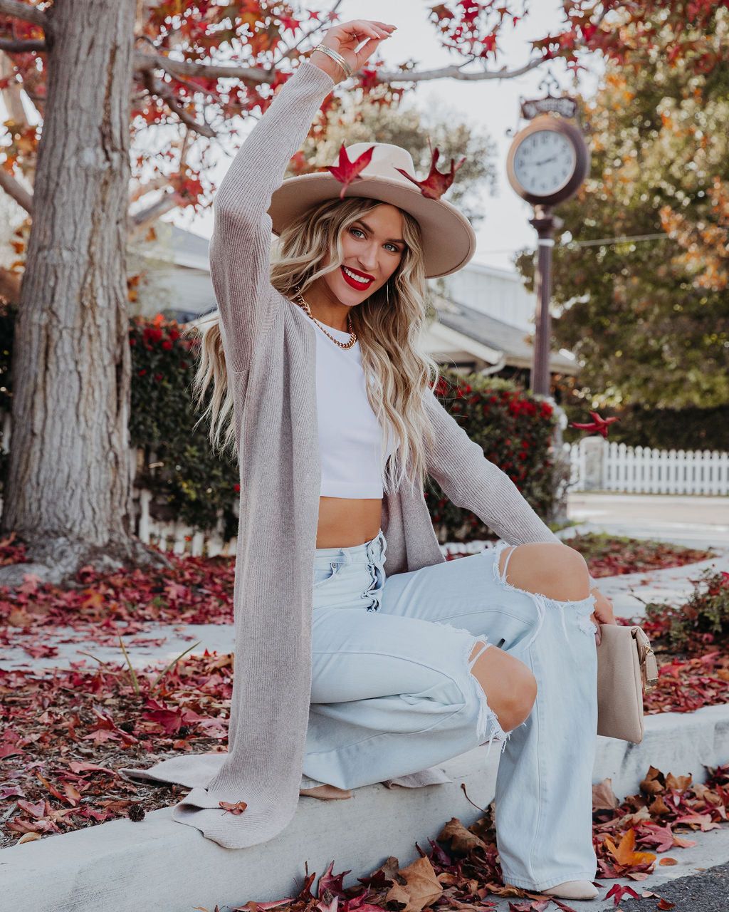 Erie Knit Duster Cardigan - Taupe - FINAL SALE sold by Vici product image thumbnail 14