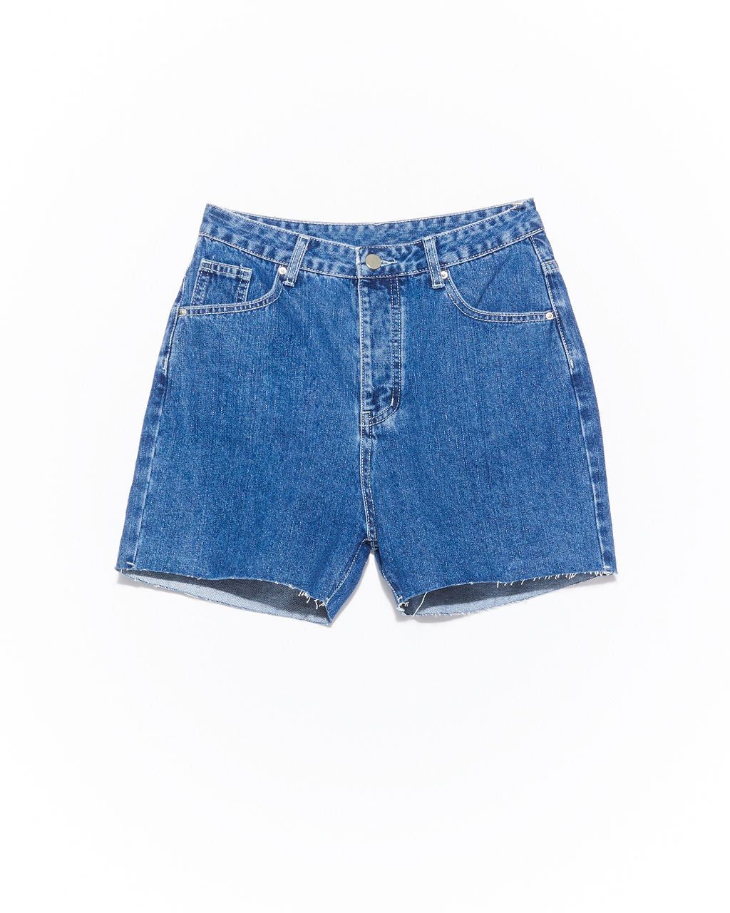 Summer Camp High Rise Denim Shorts - Dark Wash - FINAL SALE sold by Vici product image thumbnail 3