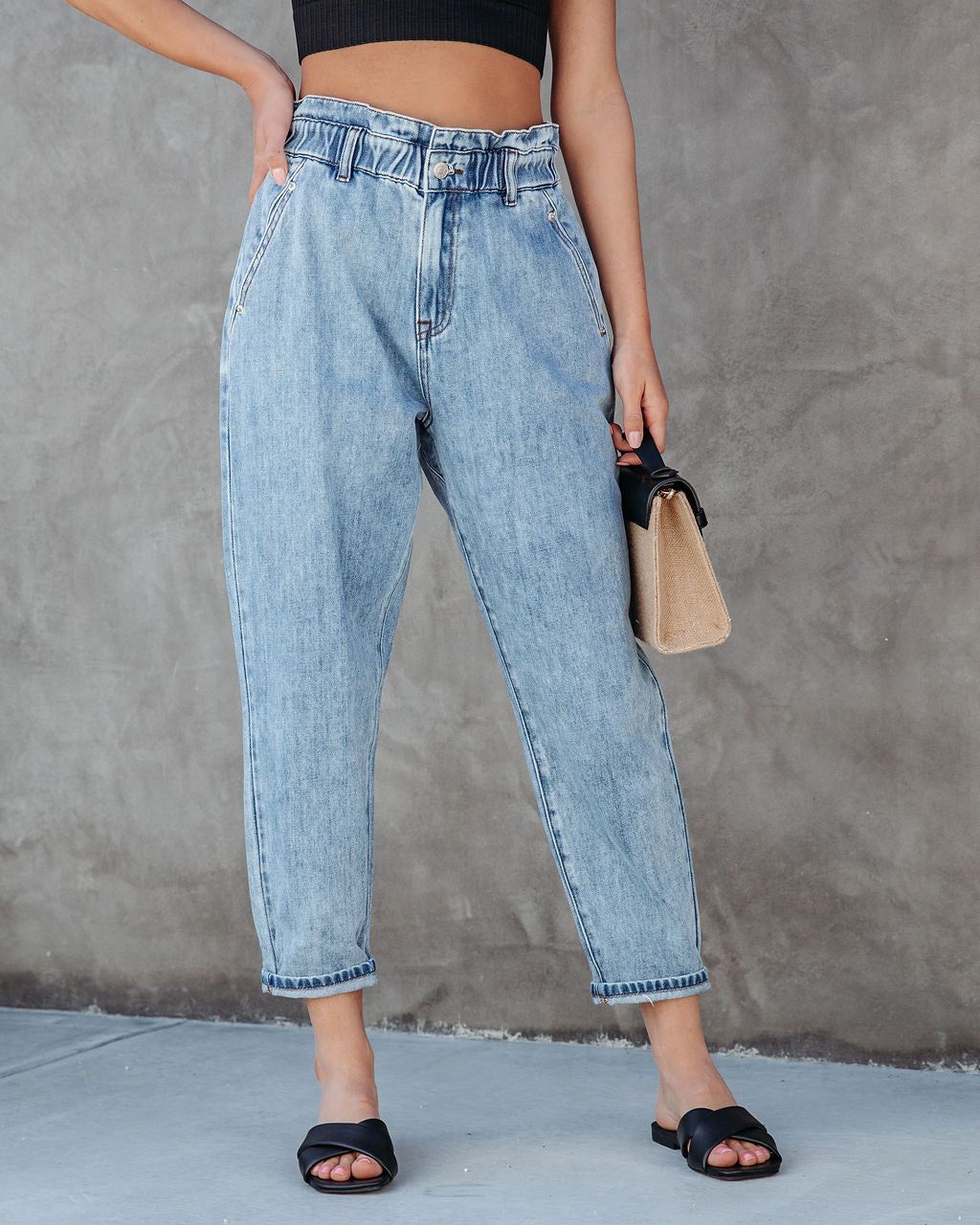 Sonnet Denim Paper Bag Pants - FINAL SALE sold by Vici product image thumbnail 7