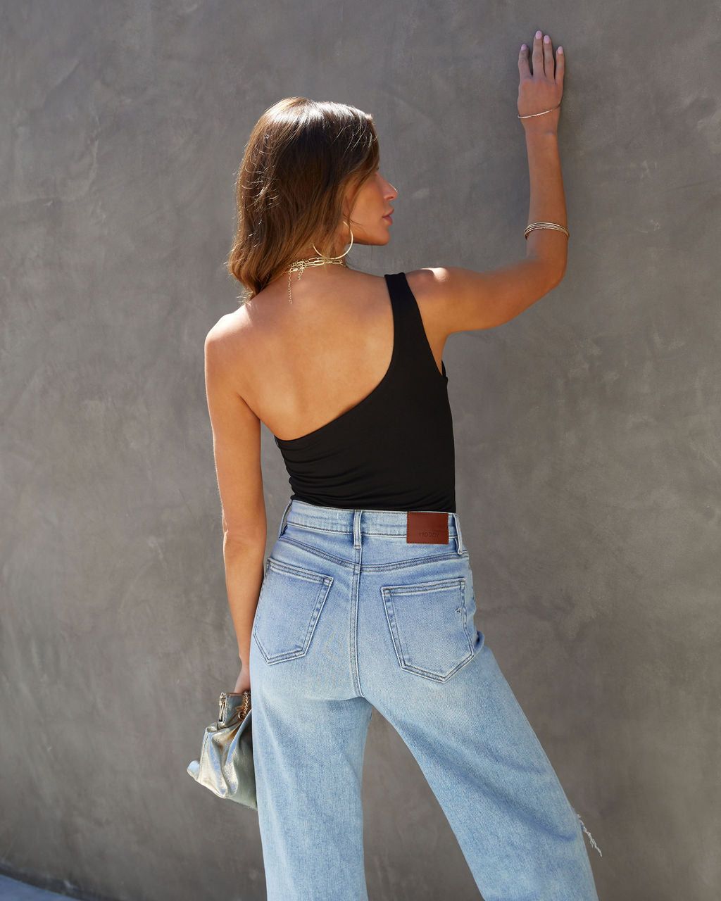 Made You Look One Shoulder Bodysuit sold by Vici product image thumbnail 5