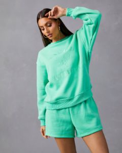 Malibu Athletics Crew Neck Pullover - Green - SALE sold by Vici