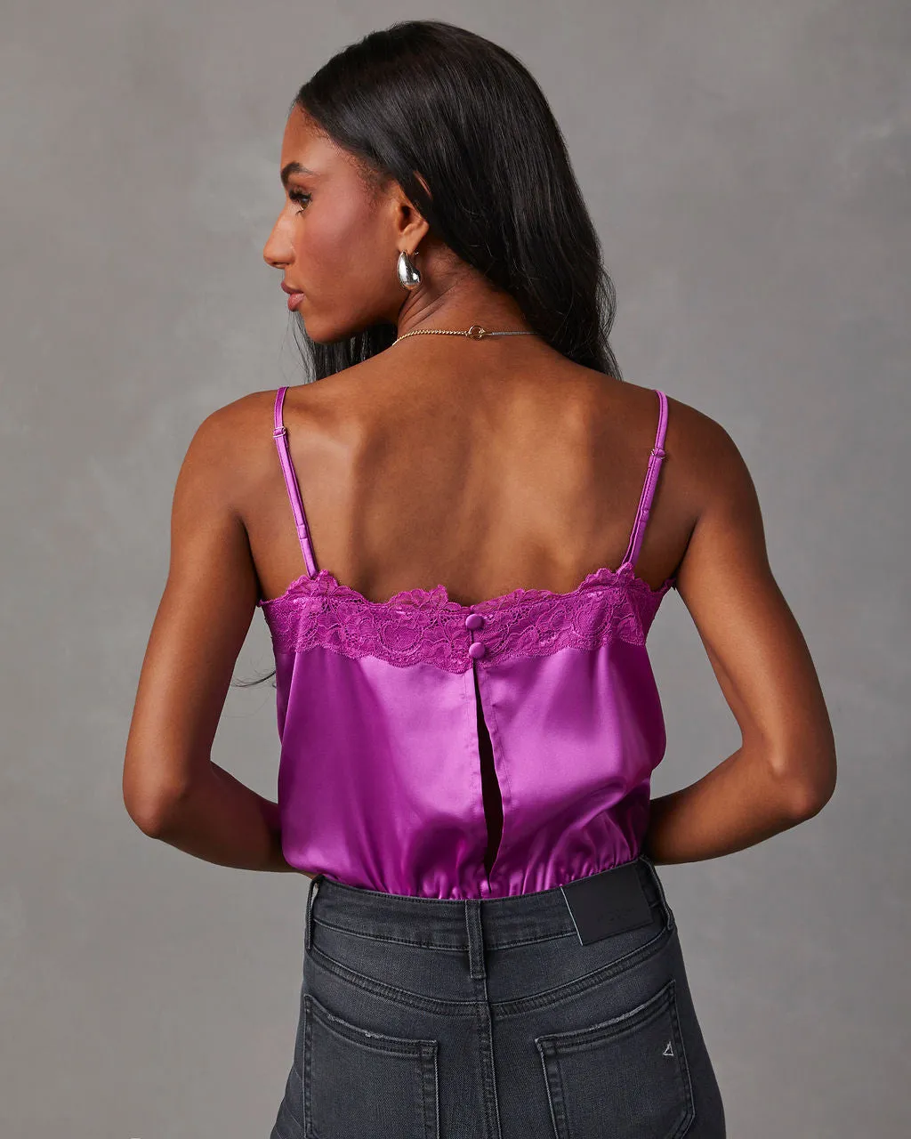 Caldwell Satin Lace V-Neck Bodysuit sold by Vici product image thumbnail 4
