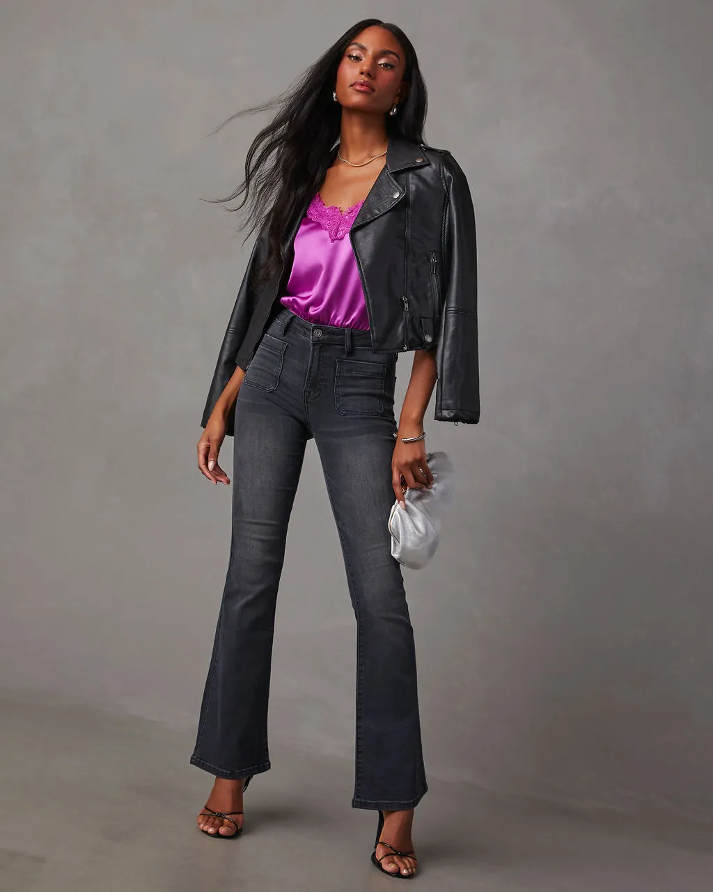 Caldwell Satin Lace V-Neck Bodysuit sold by Vici product image thumbnail 2