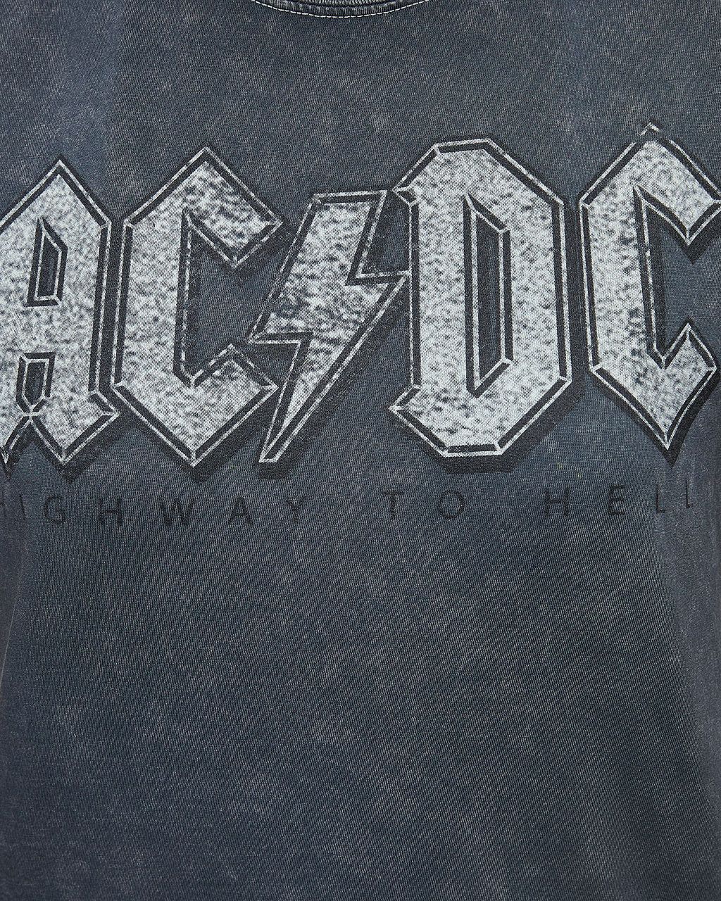 ACDC Embroidered Tee - Charcoal - SALE sold by Vici product image thumbnail 3