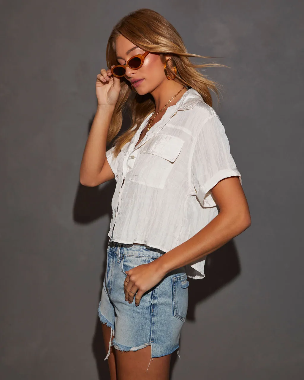 Vienna Short Sleeve Button Down sold by Vici product image thumbnail 3