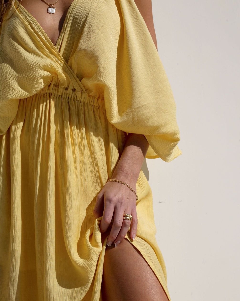 Sunshine Girl Cold Shoulder Maxi Dress sold by Vici product image thumbnail 2