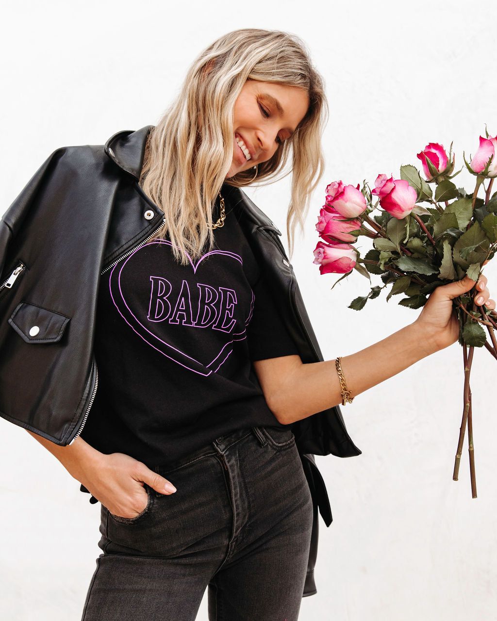 Babe For Life Cotton Tee - Black - FINAL SALE sold by Vici product image thumbnail 7