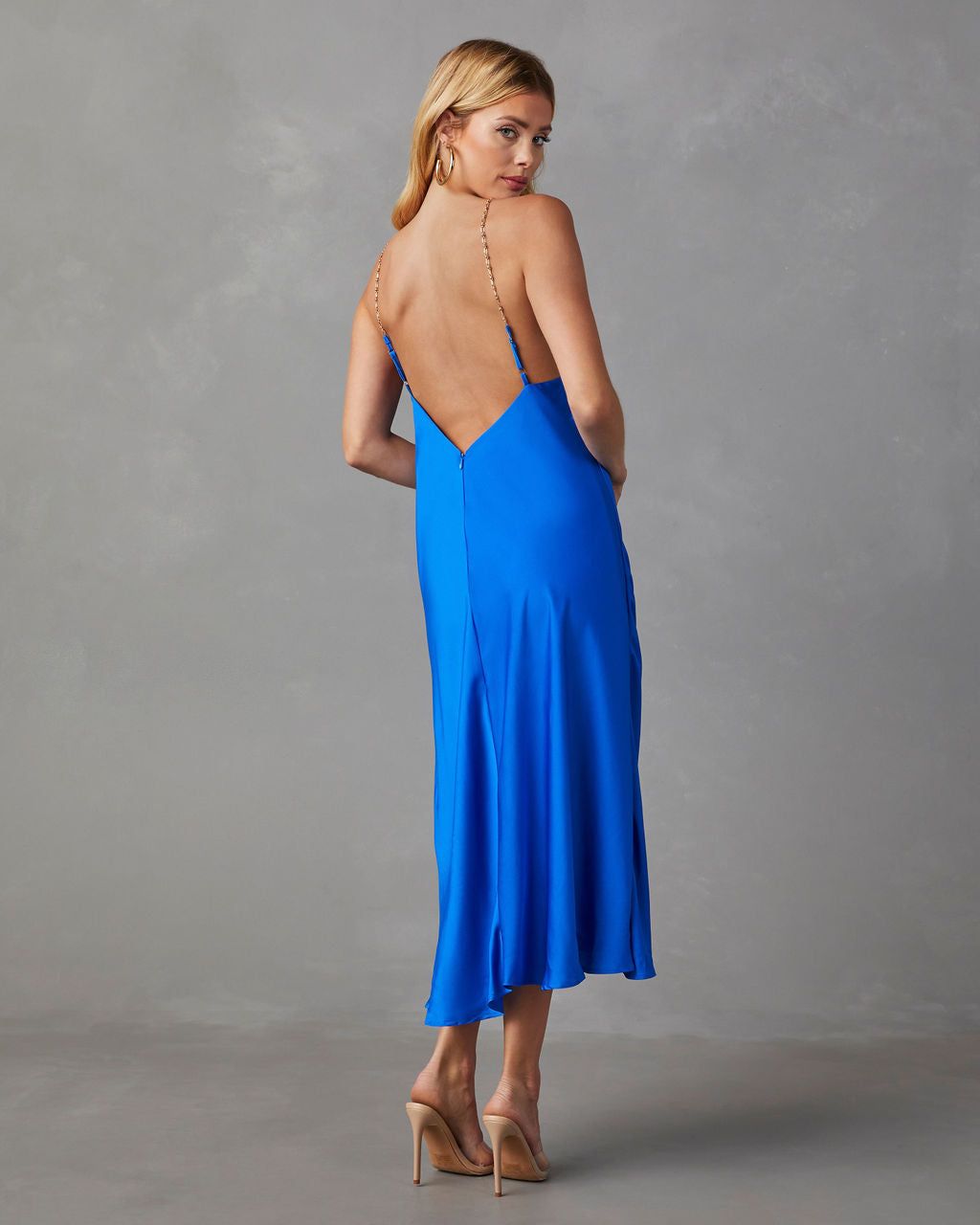 Fiorella Halter Midi Dress - Royal Blue - SALE sold by Vici product image thumbnail 2