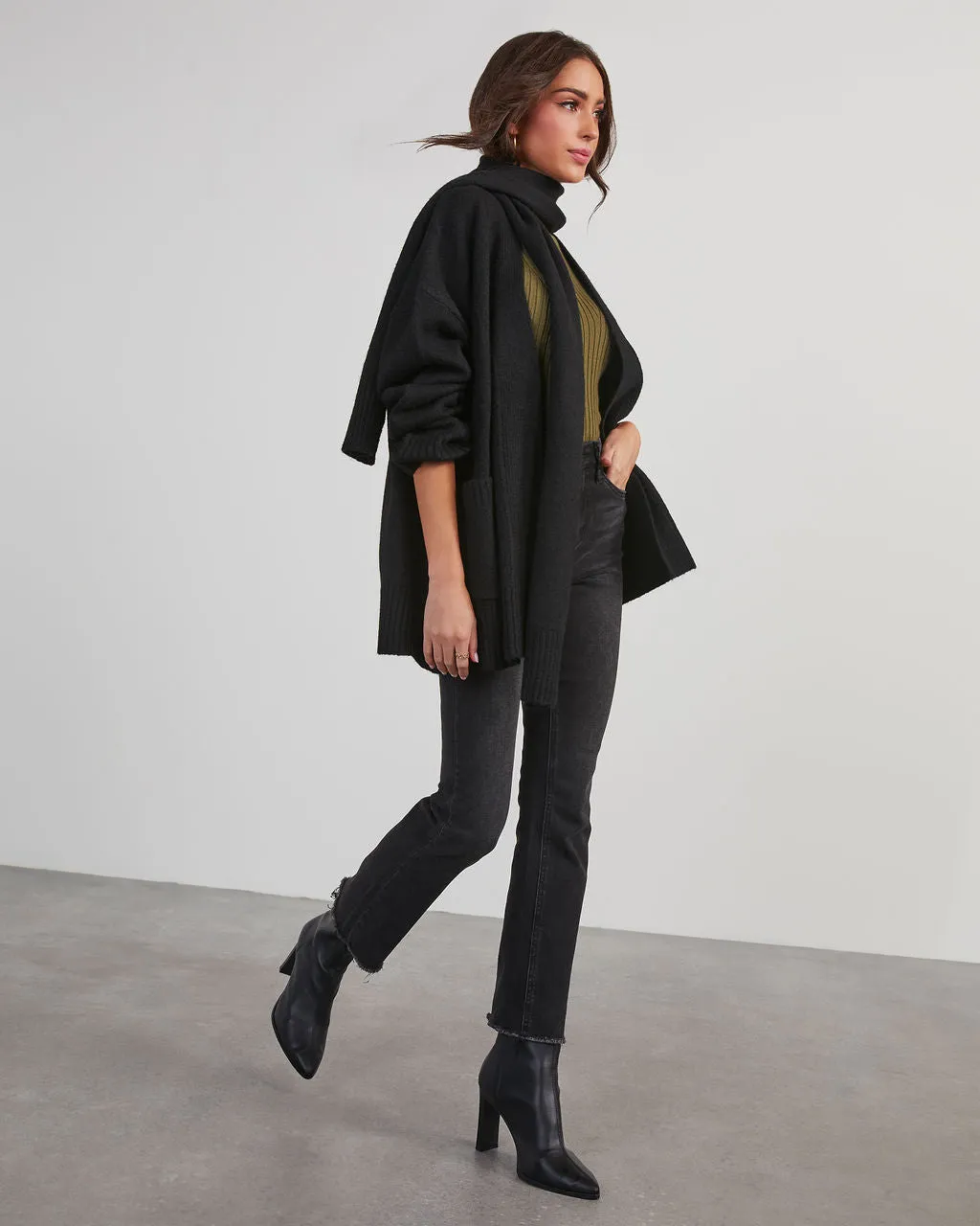 Jarvais Scarf Cardigan sold by Vici product image thumbnail 4