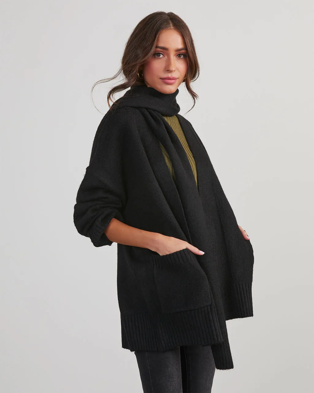 Jarvais Scarf Cardigan sold by Vici product image thumbnail 3