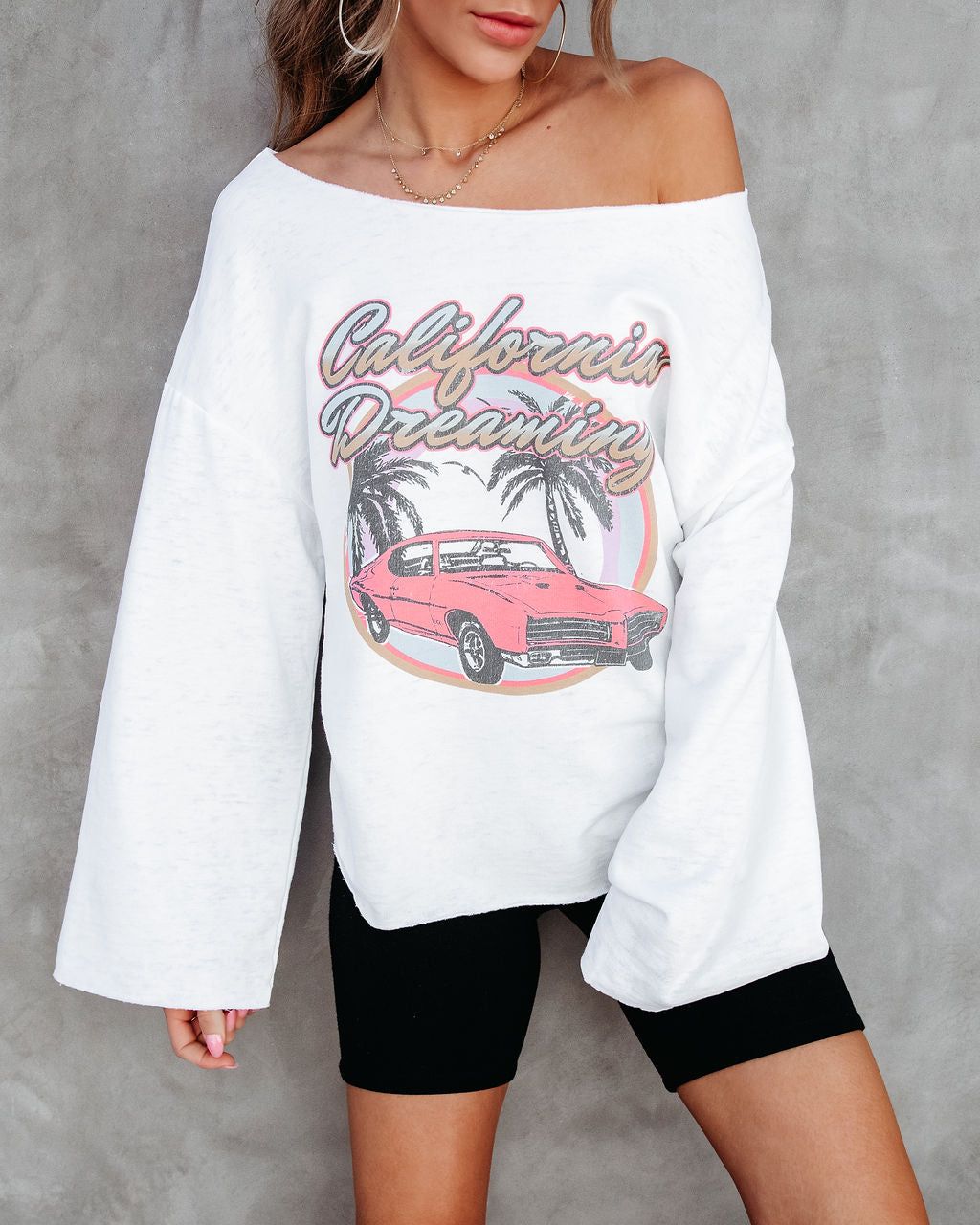 California Dreaming Vibes Bell Sleeve Top - FINAL SALE sold by Vici product image thumbnail 2