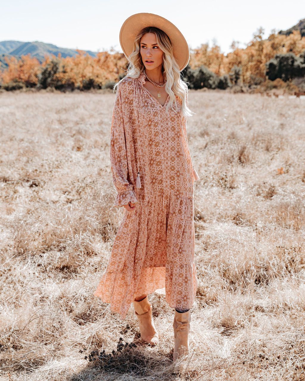 True Story Tiered Boho Maxi Dress - FINAL SALE sold by Vici product image thumbnail 3