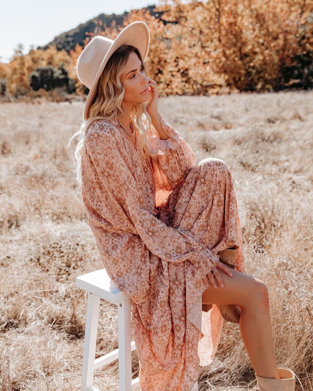 True Story Tiered Boho Maxi Dress - FINAL SALE sold by Vici product image thumbnail 6
