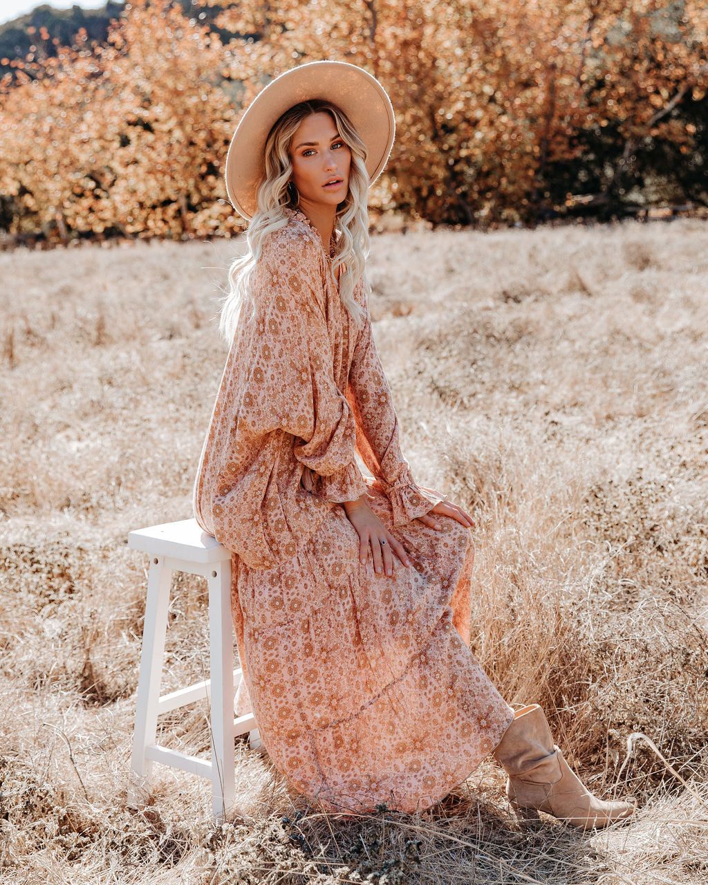 True Story Tiered Boho Maxi Dress - FINAL SALE sold by Vici product image thumbnail 8