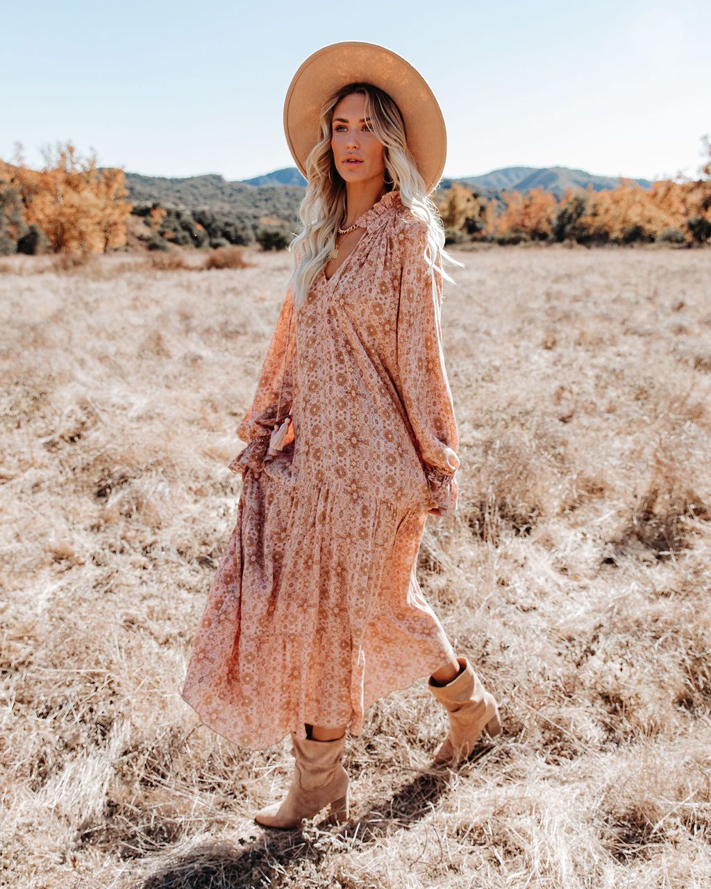 True Story Tiered Boho Maxi Dress - FINAL SALE sold by Vici product image thumbnail 5