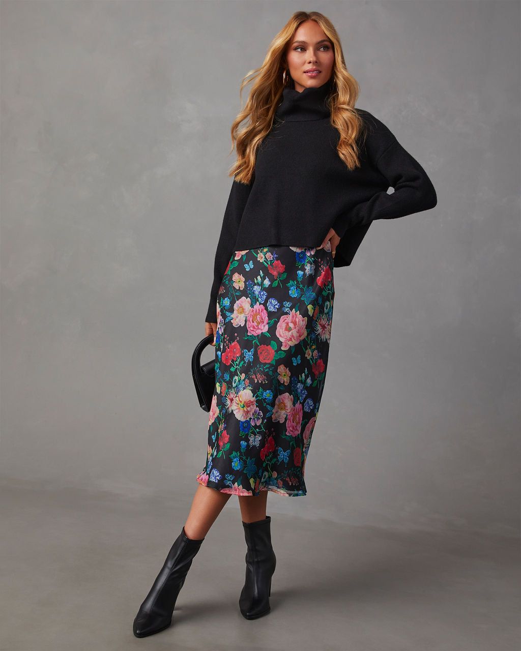 Latte Lover Turtleneck Knit Sweater - Black sold by Vici product image thumbnail 6