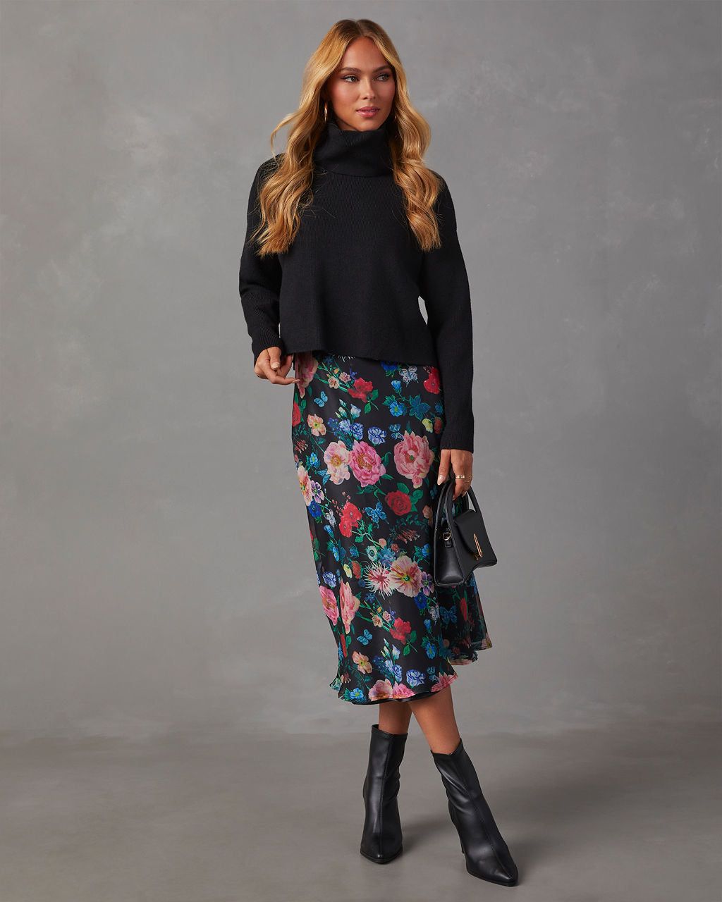 Latte Lover Turtleneck Knit Sweater - Black sold by Vici product image thumbnail 5