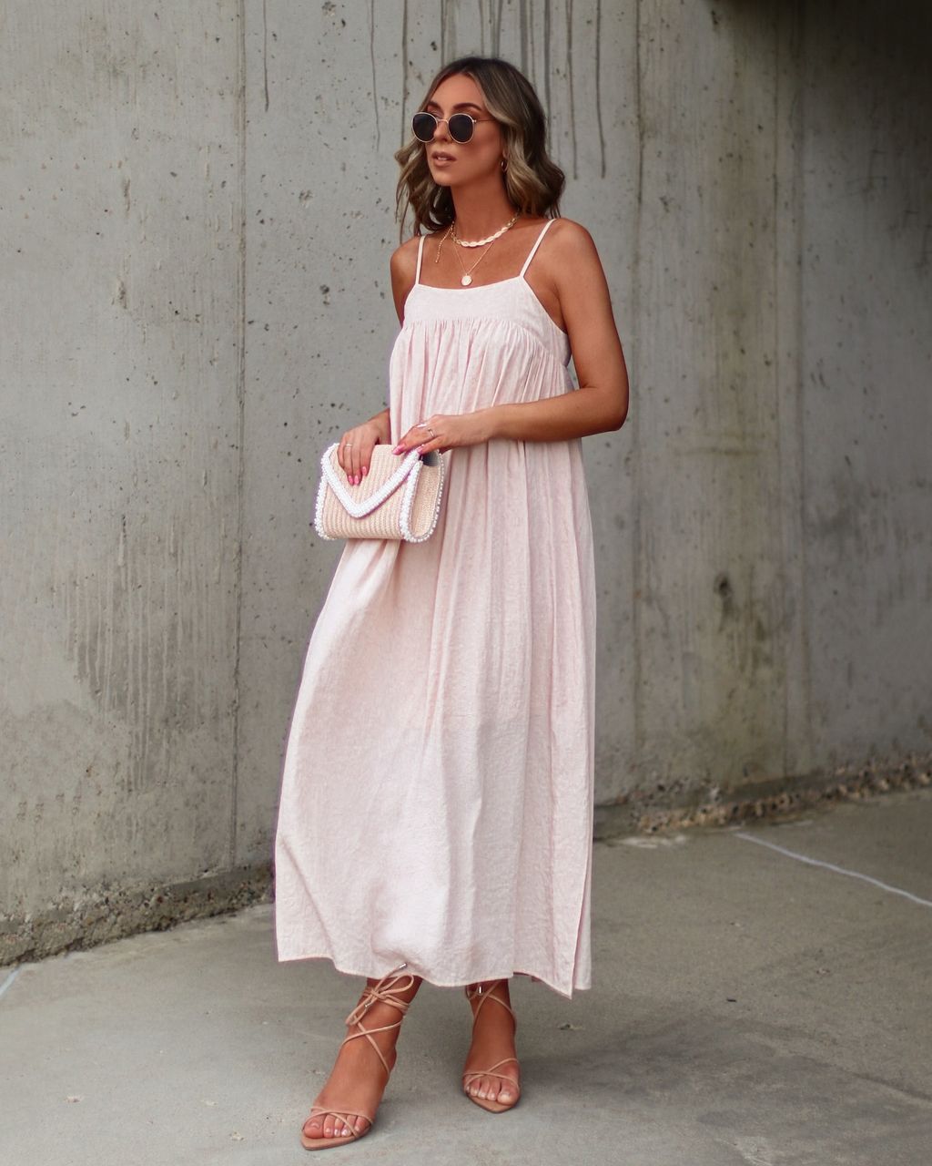 Celena Tie Back Slit Maxi Dress sold by Vici product image thumbnail 3