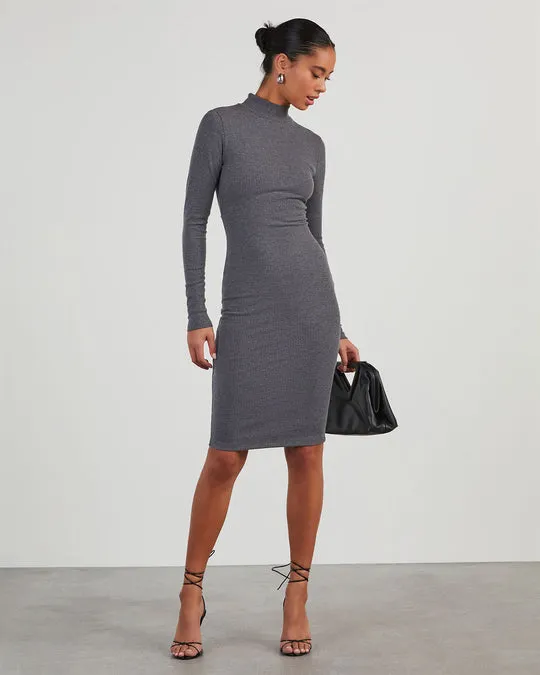 Archer Long Sleeve Knit Midi Dress sold by Vici product image thumbnail 5