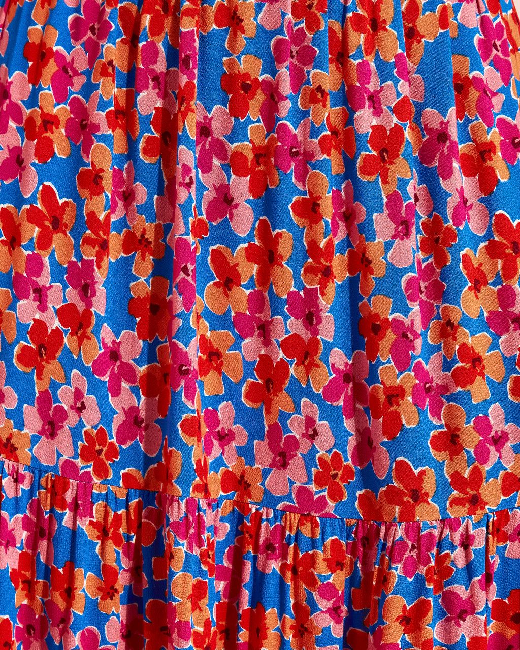 Blooming Poppy Tiered Midi Skirt sold by Vici product image thumbnail 5