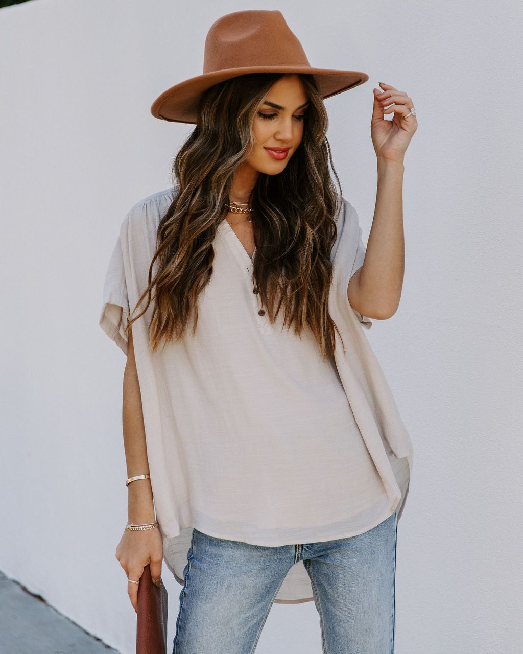 Chance Collared Woven Top sold by Vici product image thumbnail 5