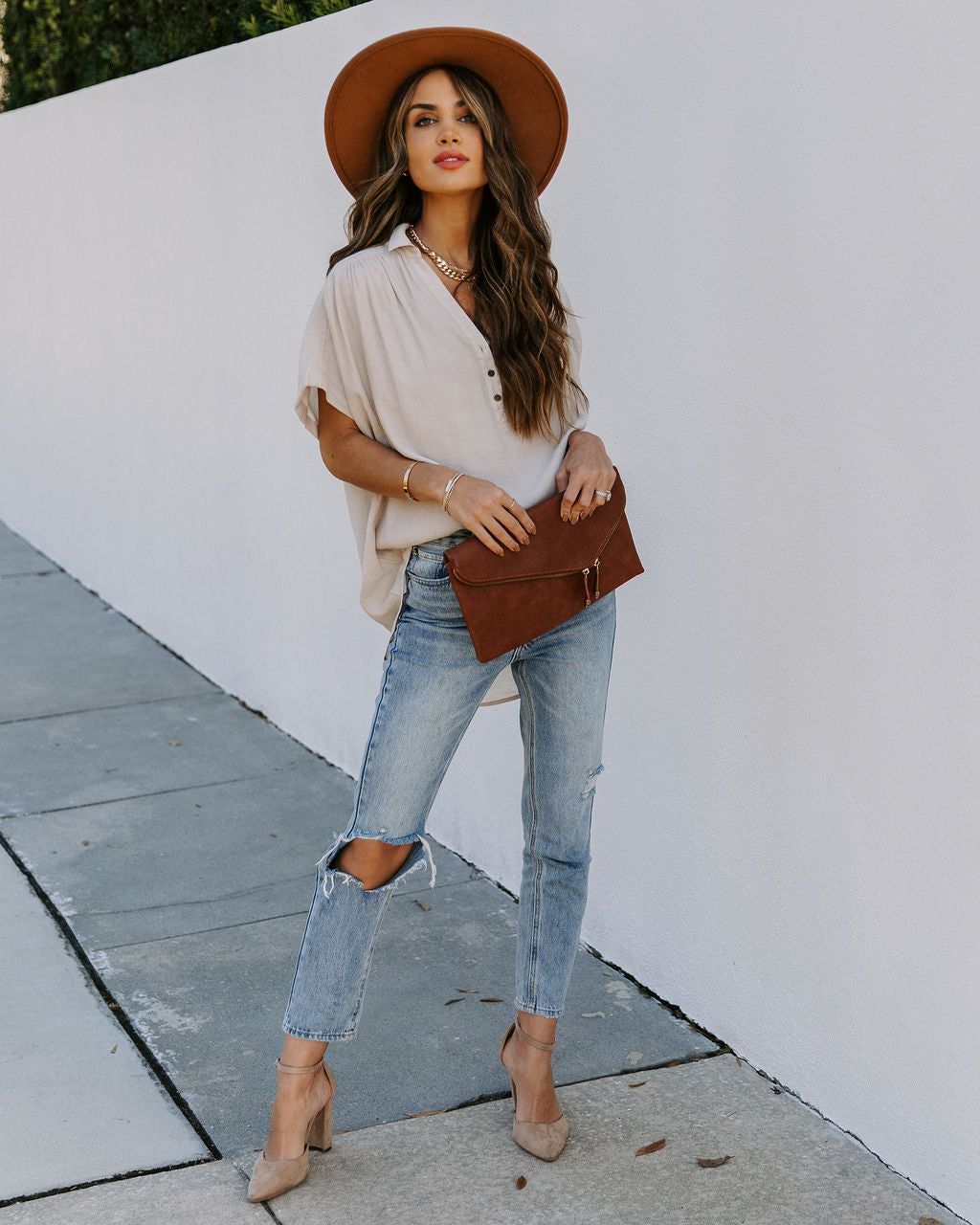 Chance Collared Woven Top sold by Vici product image thumbnail 6