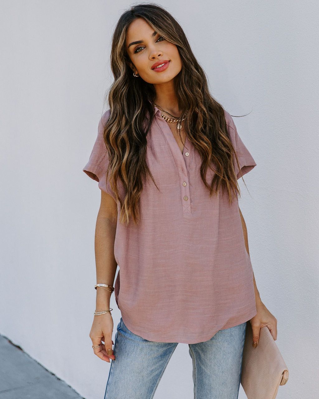 Chance Collared Woven Top sold by Vici product image thumbnail 13